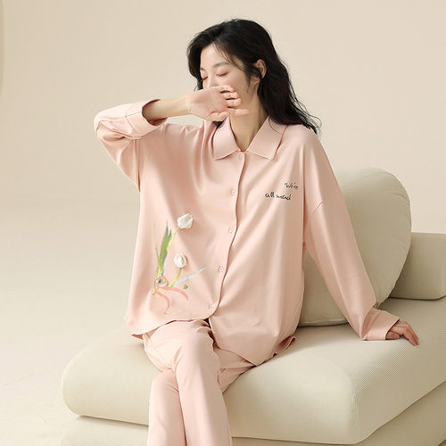2024新款睡衣女秋季长袖套装春秋纯棉长袖甜美小清新秋款家居服