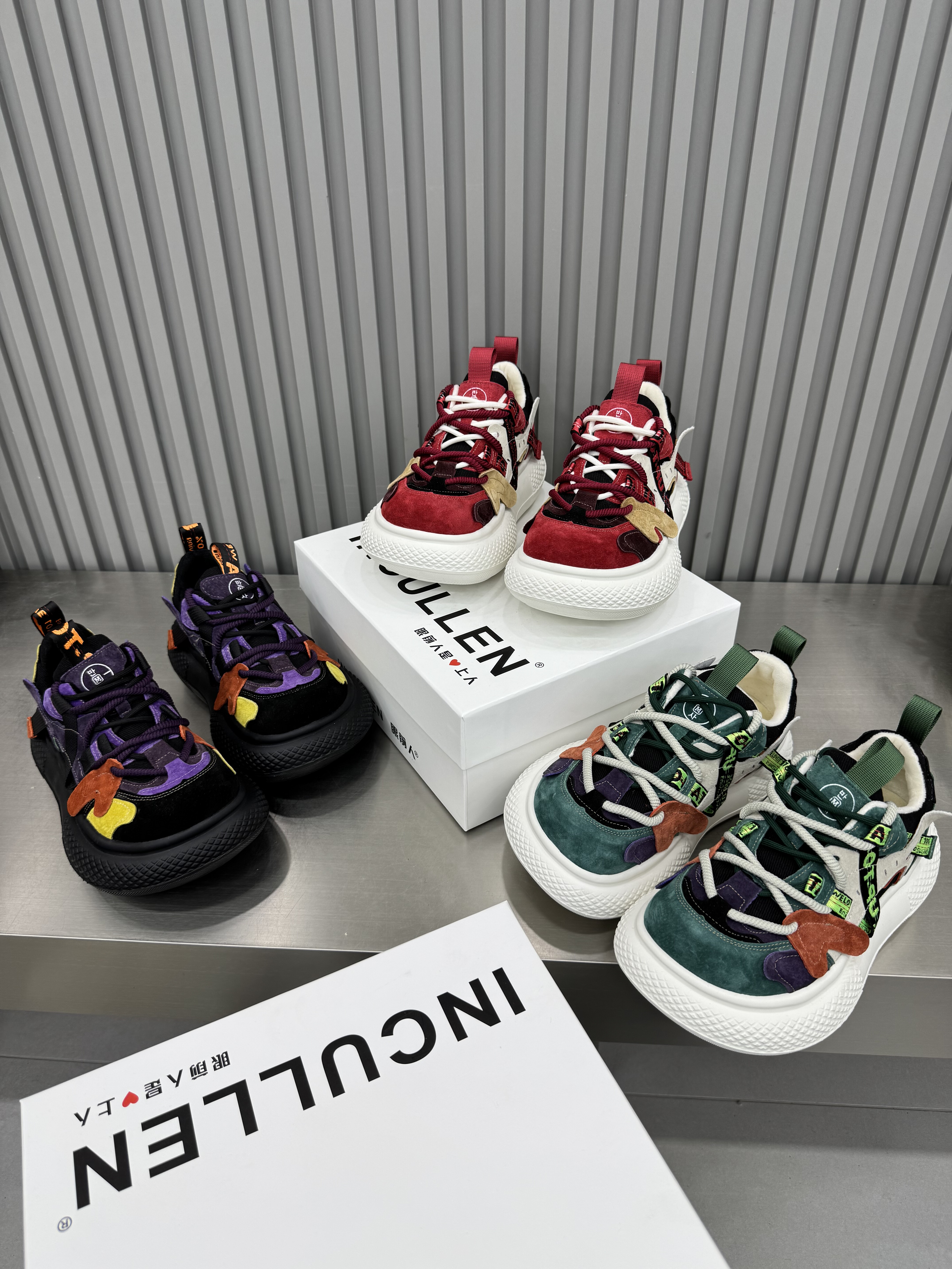 2025新款老爹鞋女拼色厚底松糕小个子增高运动鞋轮胎底休闲鞋棉鞋