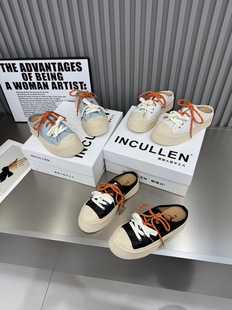 增高半拖运动鞋 鞋 女系带休闲板鞋 厚底丑萌大头鞋 拖女2026新款