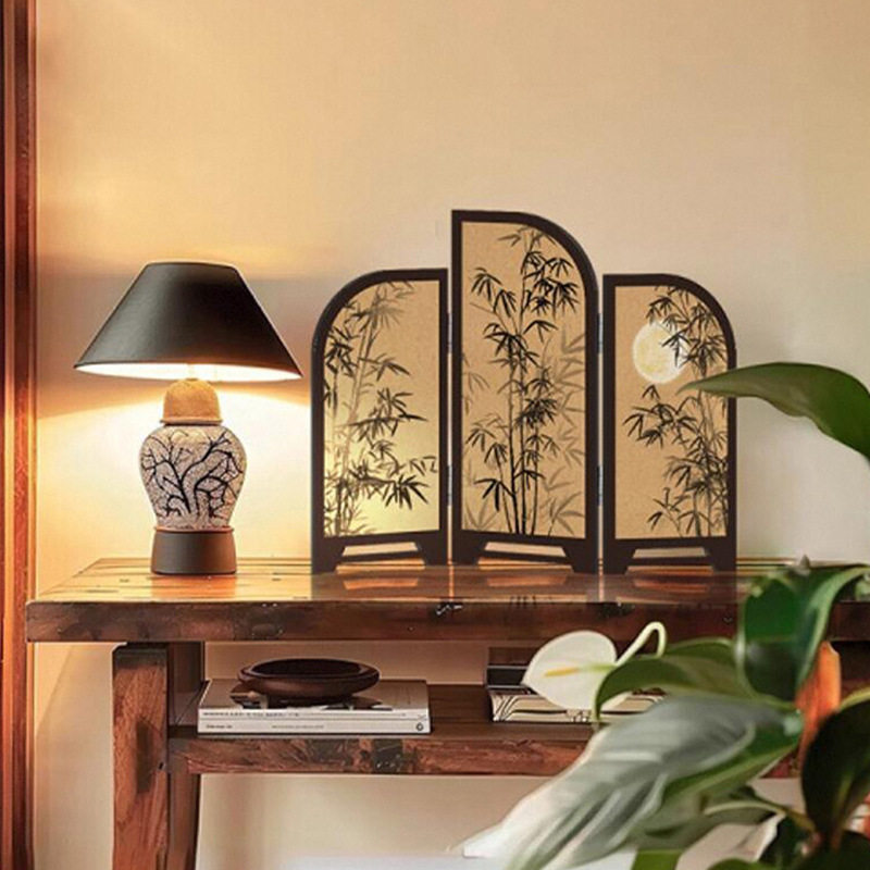 工厂现货新中式桌面摆件屏风入户玄关柜摆画法式复古高级感装饰品,住宅家具,座屏,淘宝优惠券,粉丝福利购,淘宝优惠卷