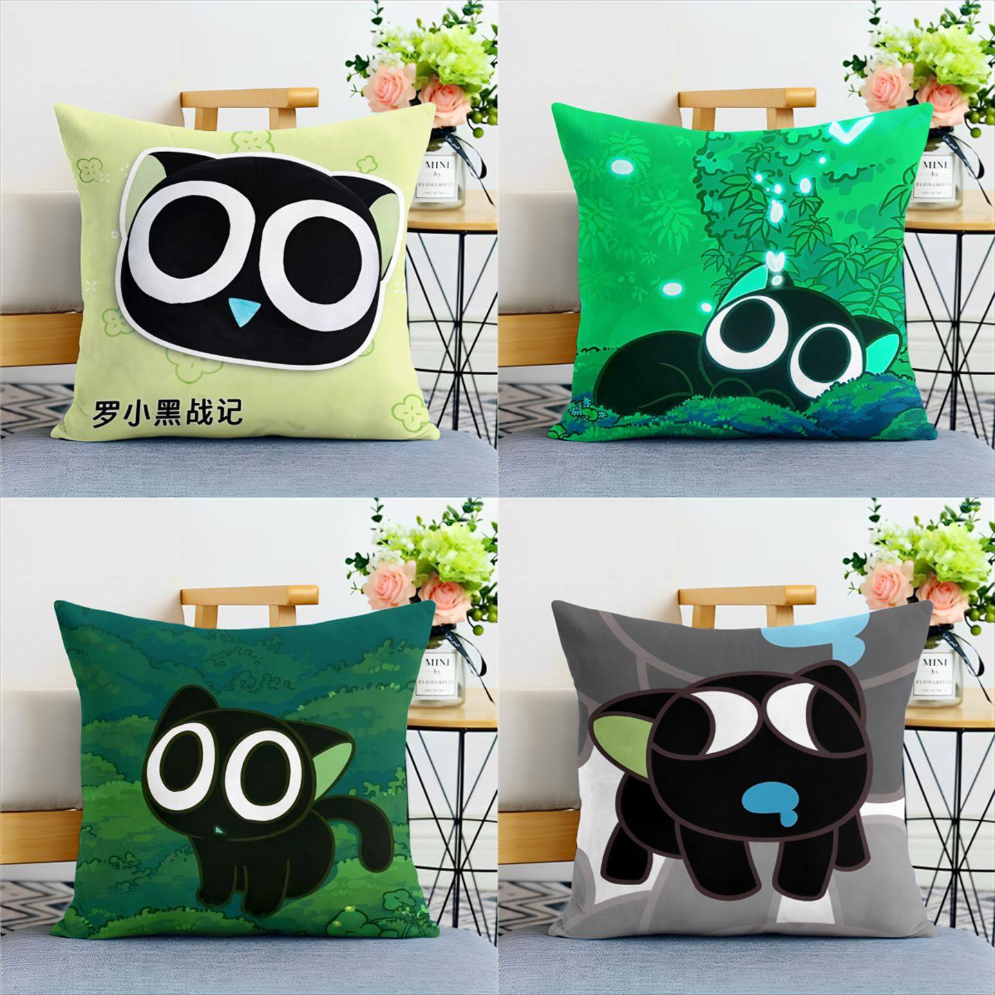 罗小黑战记抱枕可爱卡通ins风超软靠枕沙发办公室午睡靠垫枕礼物,居家布艺,午睡枕,淘宝优惠券,粉丝福利购,淘宝优惠卷