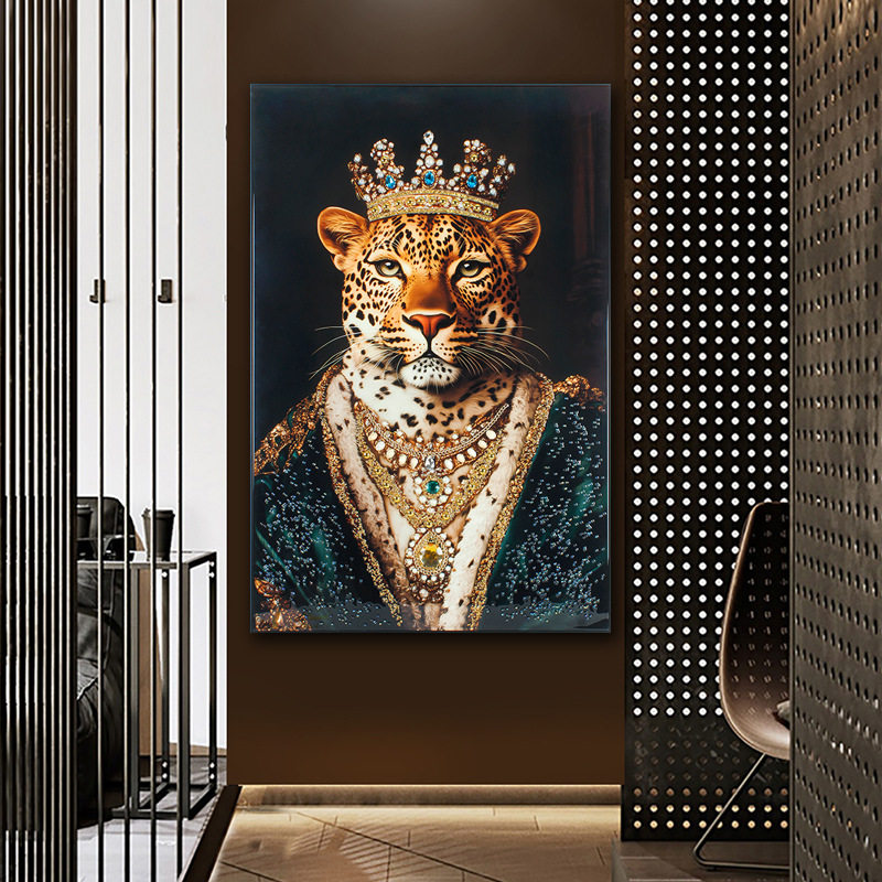 亚马逊速卖通热销国王装饰画酒店走廊挂画商用晶瓷镶钻高档装饰画,珠宝/钻石/翡翠,胸饰,淘宝优惠券,粉丝福利购,淘宝优惠卷