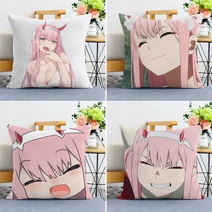 DARLING in the FRANXX国家队02周边抱枕二次元动漫卡通靠垫
