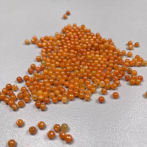 天然小圆珠翡翠3.5mm红翡小米珠diy迷你配饰珠项链手链隔珠散珠