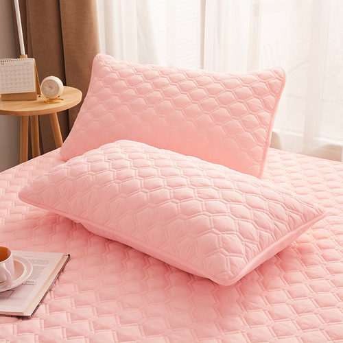 纯棉夹棉枕套抗菌防螨枕头套