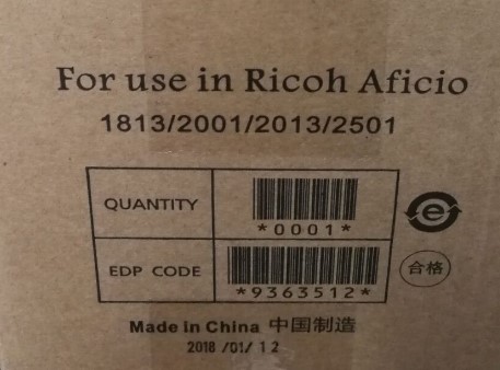 适用 Ricoh  MP1813L MP2013L  MP2001L  MP2001   墨粉 碳粉