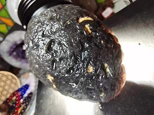 老料美国亚利桑那陨石手链玻璃陨石如意宝珠天狼星陨石原石手串