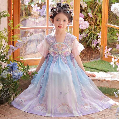 女童汉服2026新款古风公主连衣裙小女孩国风超仙儿童夏季古装裙子