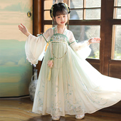 汉服女童春秋2026新款 古风公主裙子 女孩夏季 儿童古装 国风超仙唐装