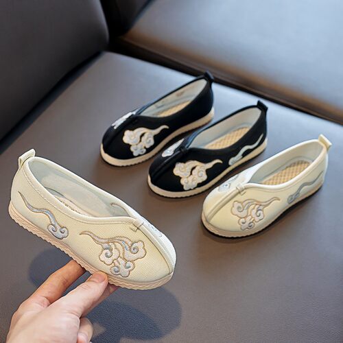 儿童汉服鞋男古装绣花鞋