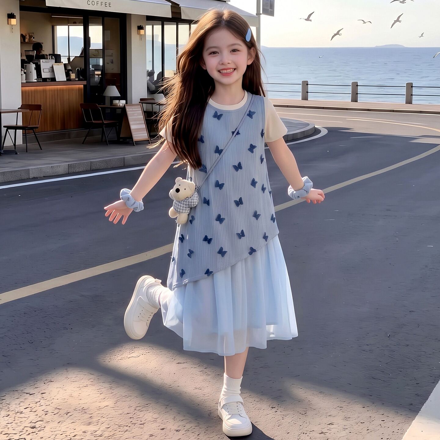 2026新款今年流行爆款女装公主裙女孩绝美连衣裙夏季女童中长裙子