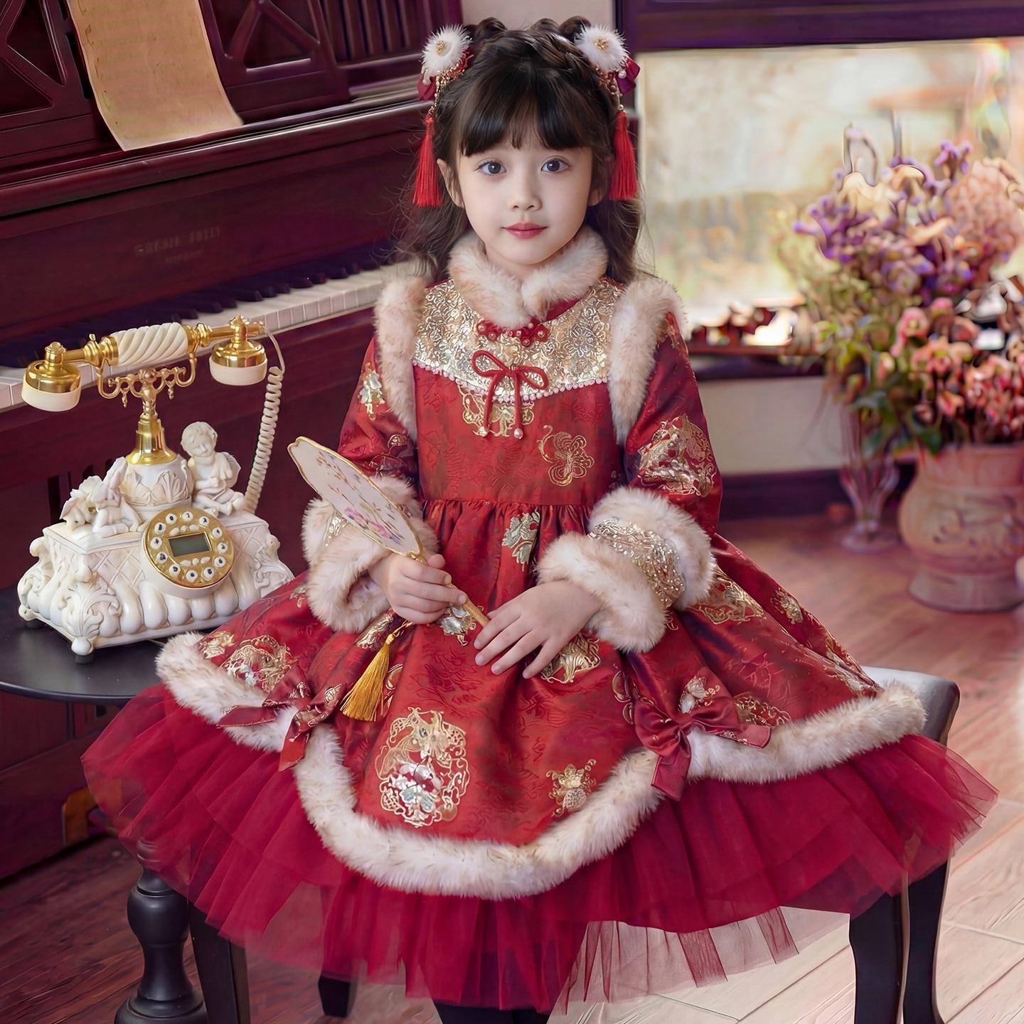 女童拜年服冬装2026新款儿童国风旗袍裙子红色女孩加绒新年连衣裙,童装/婴儿装/亲子装,连衣裙,淘宝优惠券,粉丝福利购,淘宝优惠卷