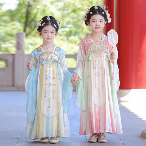 汉服女童2026新款春季儿童唐装超仙古风公主裙中国风女孩古装裙子
