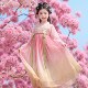儿童古装 古风连衣裙超仙小女孩国风唐装 裙子 2026新款 汉服女童春装