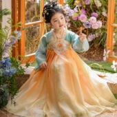 中国风唐装 公主裙子2026新款 连衣裙 儿童古风超仙古装 汉服女童春装