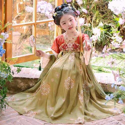 汉服女童春装中国风2026新款超仙儿童古装公主裙小女孩古风连衣裙