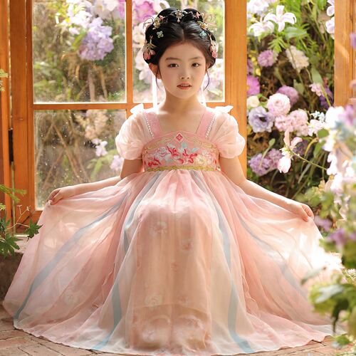 汉服女童夏季2026新款儿童中国风古装连衣裙小女孩超仙古风公主裙