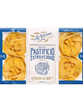 Molisana茉莉莎娜阔身鸡蛋面250g原装进口意粉意面意大利面条