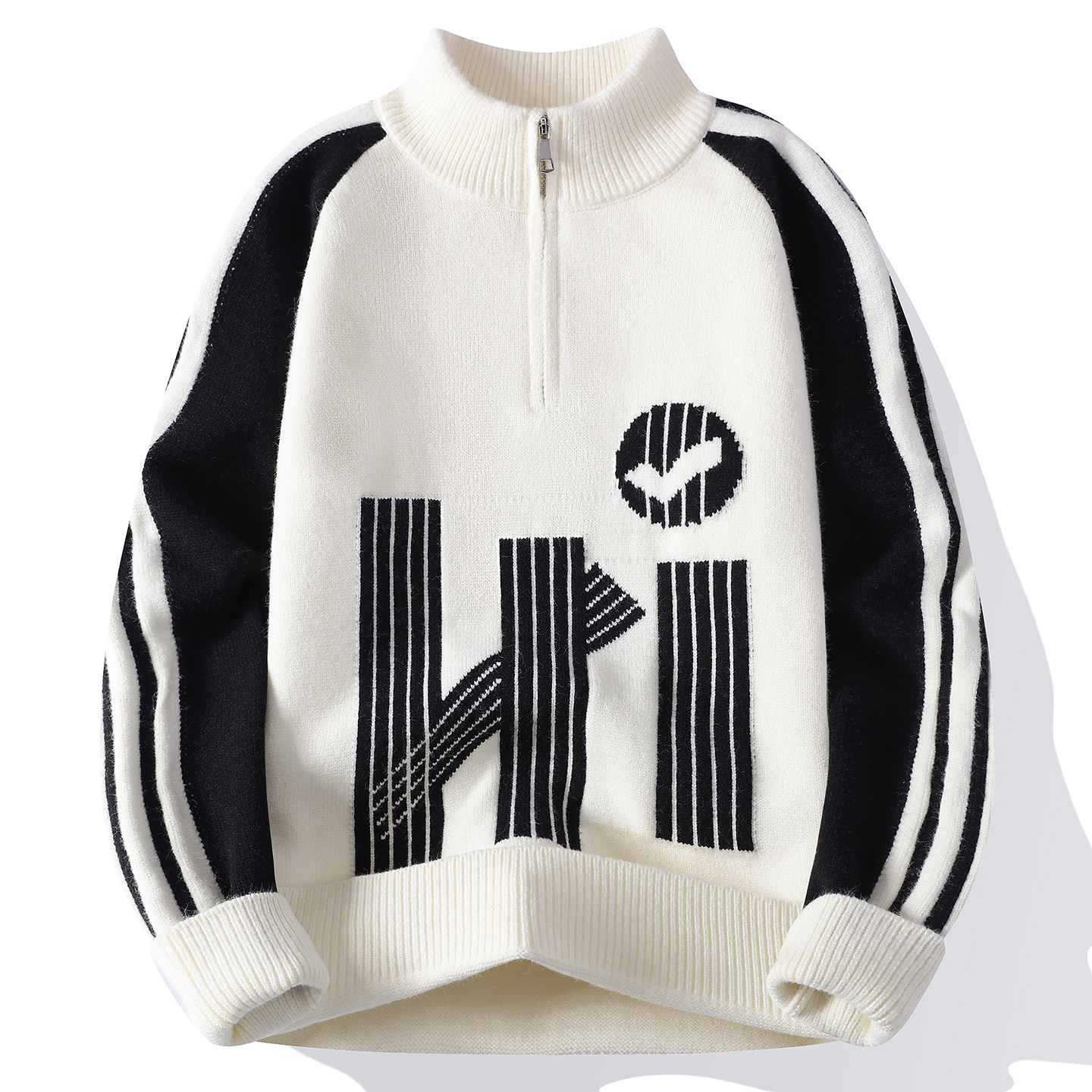 13岁男孩毛衣14初中生15青少年半拉链立领针织衫16大童内搭毛线衣