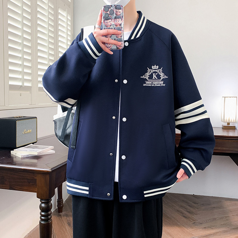 12岁男孩外套13青少年棒球服春秋季1415初高中学生16大童运动夹克