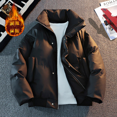 短款棉衣男士冬季高级感痞帅加厚棉服外套男宽松美式高街立领棉袄