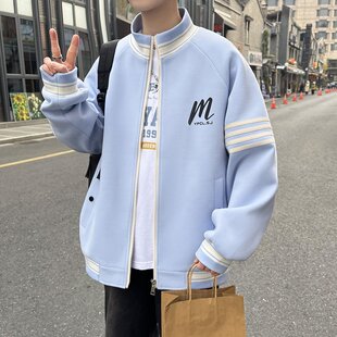 2026超火新款 高中初中学生夹克青少年大童运动夹克 棒球服男春秋季