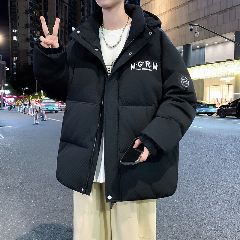 工装羽绒服男冬季2025新款90白鸭绒外套青少年冬装加厚保暖冲锋衣