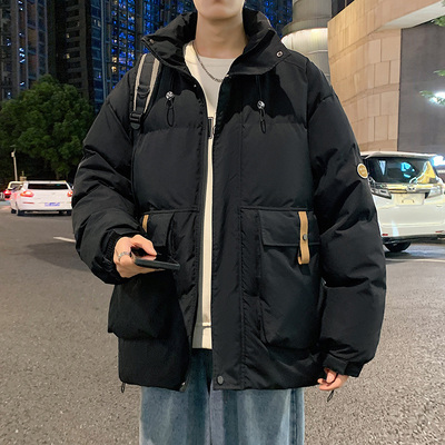 青少年工装棉衣外套男款2025新款爆款棉袄冬季初高中学生羽绒棉服