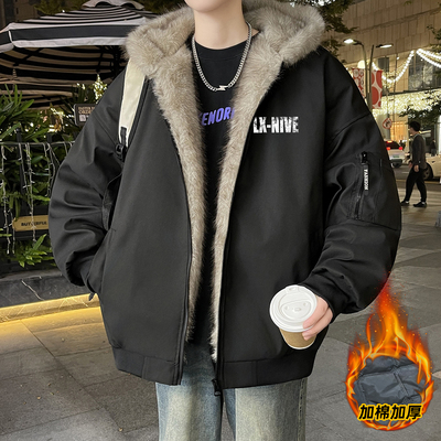 冬季座山雕棉衣外套男2025新款爆款高级感痞帅休闲棉服青少年棉袄