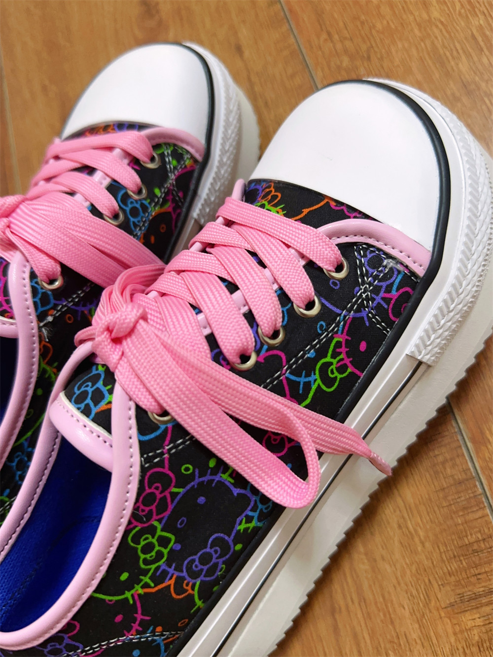 Y2K Kitty Cat Chunky Platform Canvas Shoes - Product image 3