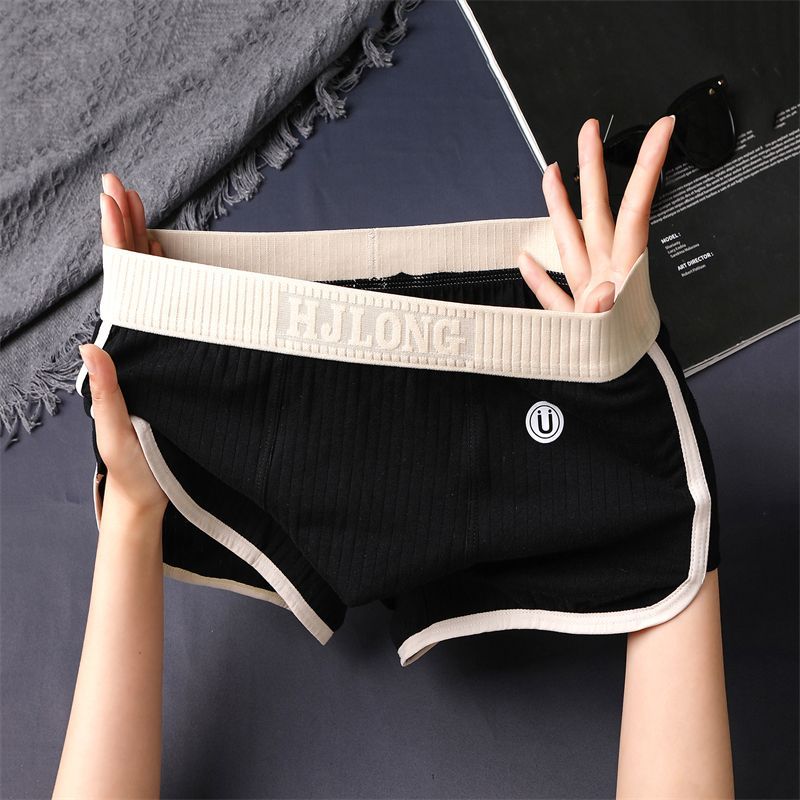新款男士平角内裤纯棉透气