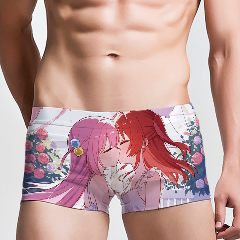 二次元动漫内裤孤独摇滚短裤四角裤睡裤弹力大码男女周边定制礼物