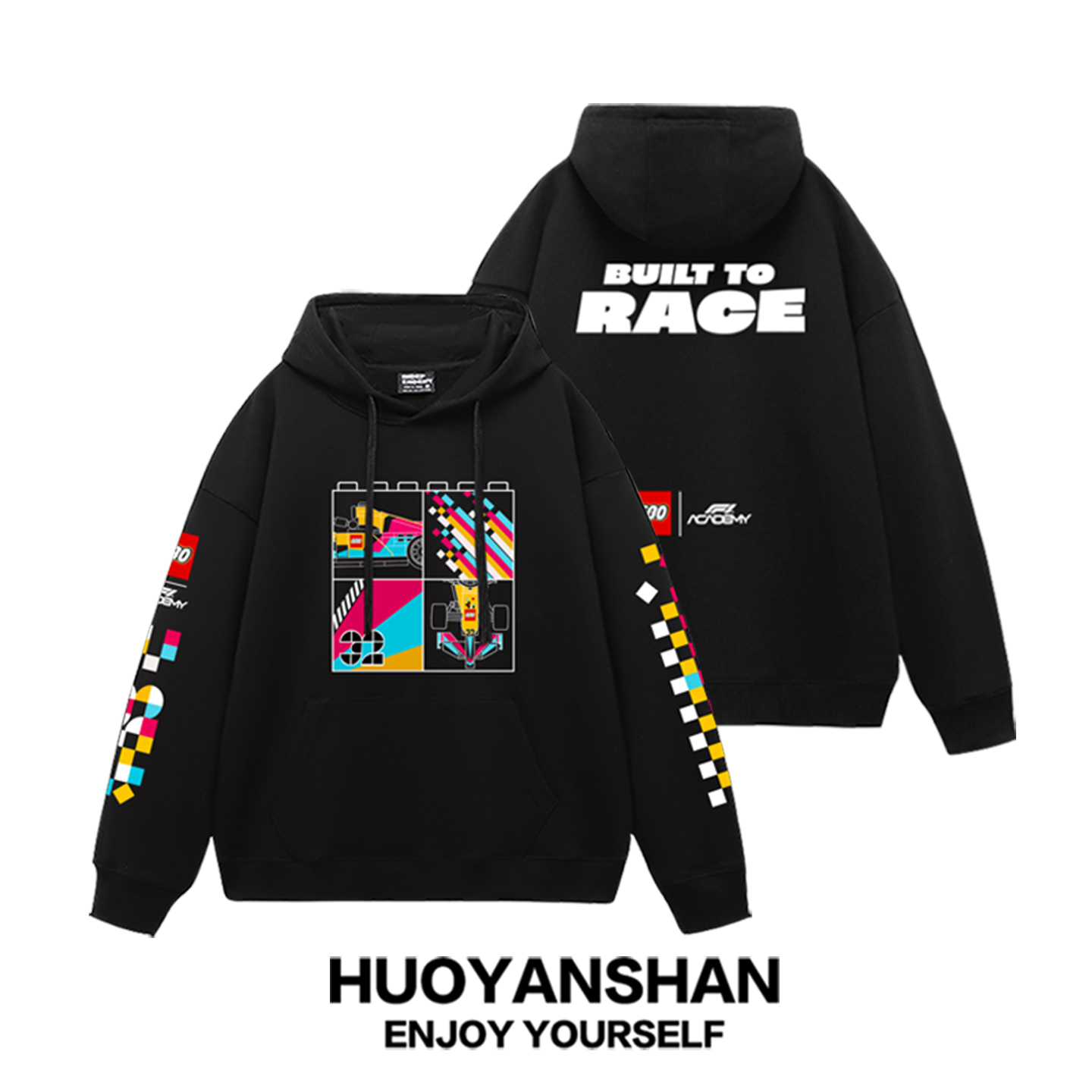 F1拉斯维加斯大奖赛连帽卫衣男女维斯塔潘同款运动帽衫加绒上衣冬