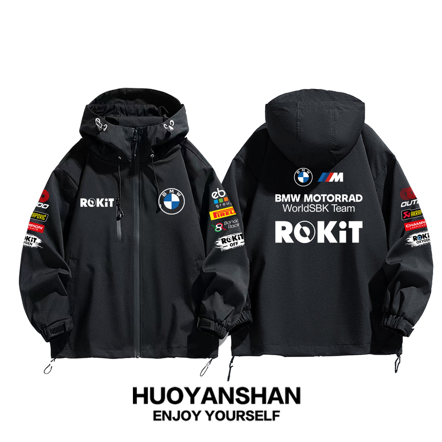 BM W宝马摩托车赛车服夹克男WorldSBK赛车冠军外套骑行风冲锋衣