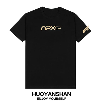 F1大电影短袖男女联名一级方程式APXGP车队T恤纯棉宽松赛车半截袖