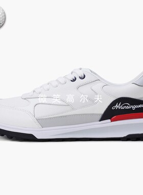 2025秋新品韩国代购MUNSINGWEAR高尔夫球鞋男配色系带防护运动鞋