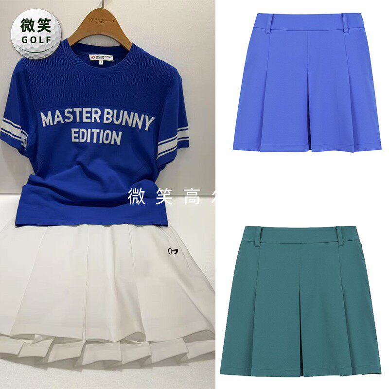 2025夏款韩国代购MASTER PG时尚百搭高尔夫球服女士半身短裙GOLF