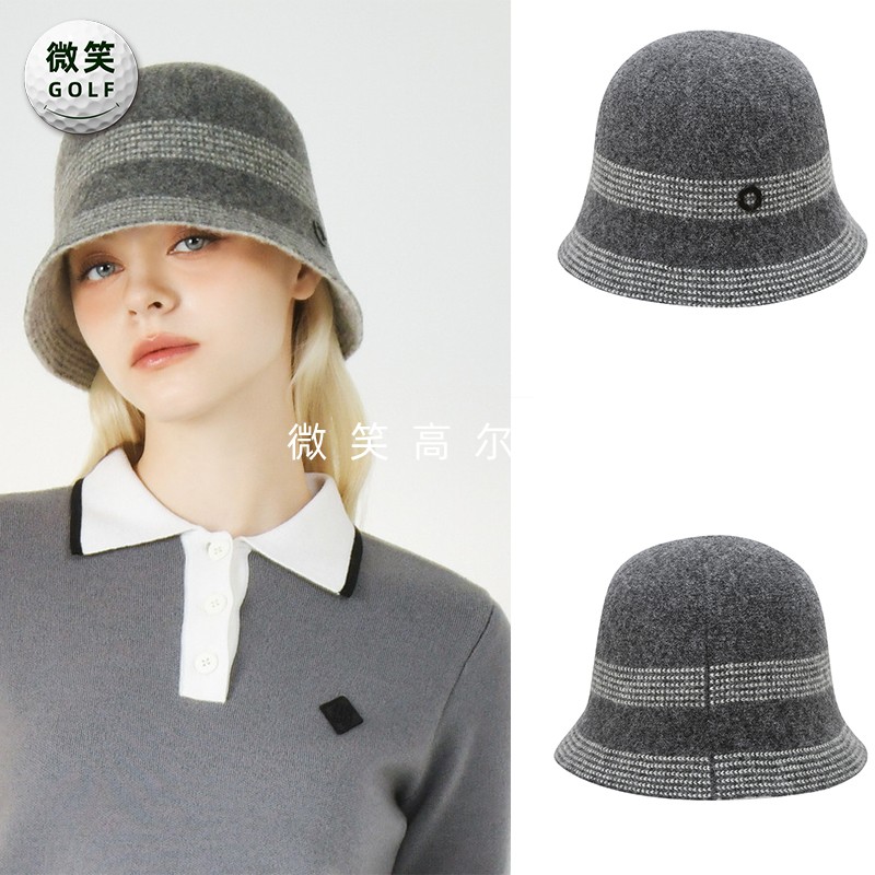 特价2025冬季新款韩国代购休闲百搭高尔夫球帽女士复古水桶帽盆帽