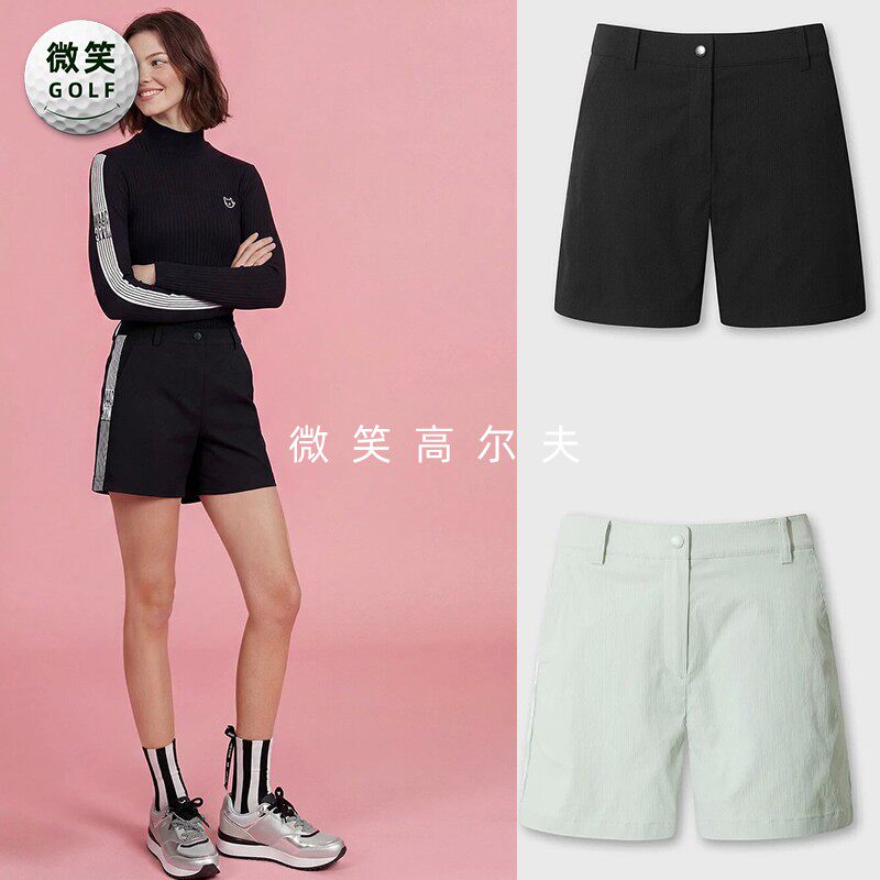 2026夏季新款韩国代购WAAC高腰简约高尔夫球服女士运动时尚短裤