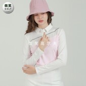 高尔夫球服女士运动透气长袖 特价 配色修身 韩国代购 T恤 2025秋新款