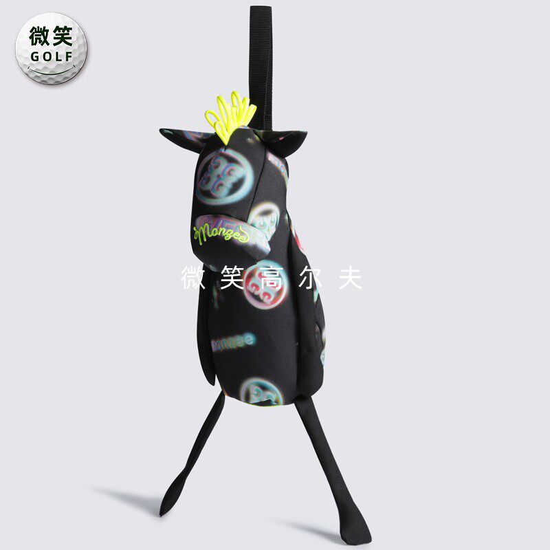 高尔夫球包女复古霓彩卡通手拎包