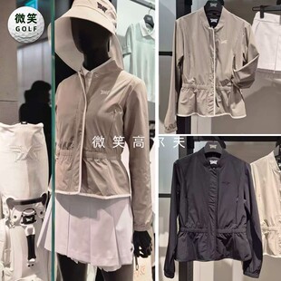 2025夏新品韩国代购PX*高尔夫女士松紧收腰弹力防风运动夹克外套