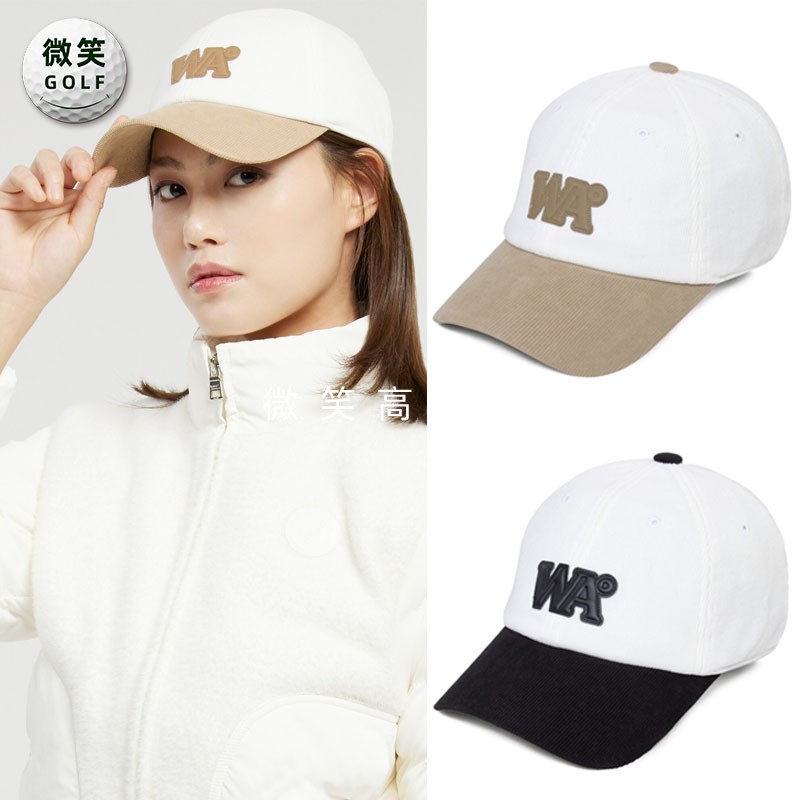 高尔夫女士灯芯绒保暖运动棒球帽