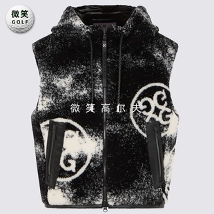 毛绒联名运动无袖 GFORE高尔夫女连帽时尚 马甲 韩国代购 2026春新品
