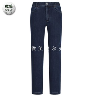 男抓绒运动直筒牛仔裤 FANTOM高尔夫球裤 2025秋冬新韩国代购 特价