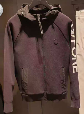 2025春新品韩国代购GFOR*高尔夫男士连帽插肩弹力运动卫衣外套