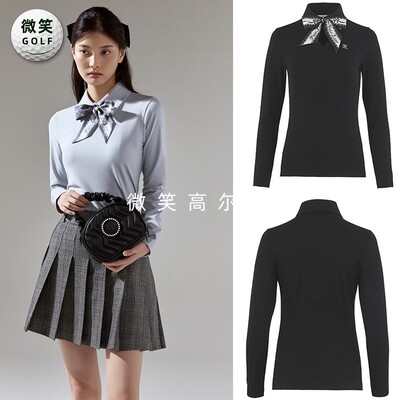 高尔夫服装女甜美长袖T恤