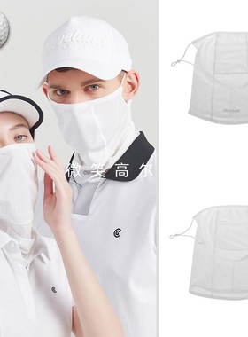 特价2025夏韩国代购CLEVELAN*防紫外线冷感高尔夫男女款面罩GOLF