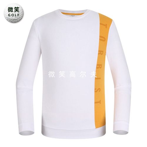 特价2026春新款韩国代购TORBIST配色圆领高尔夫球服男士长袖T恤