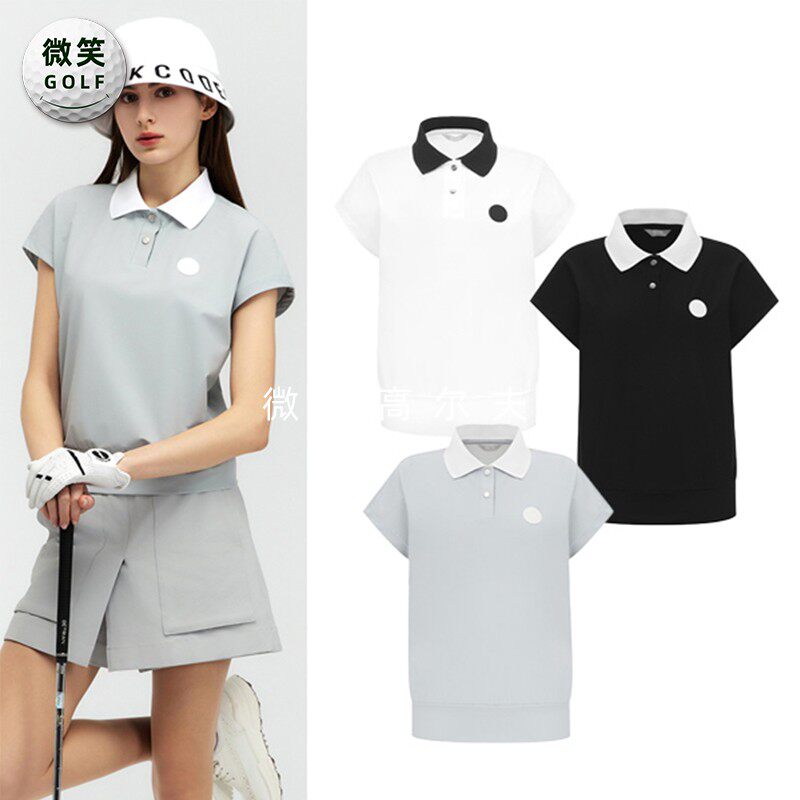 特价2025夏新款韩国代购休闲宽松高尔夫球服女士舒适短袖T恤GOLF